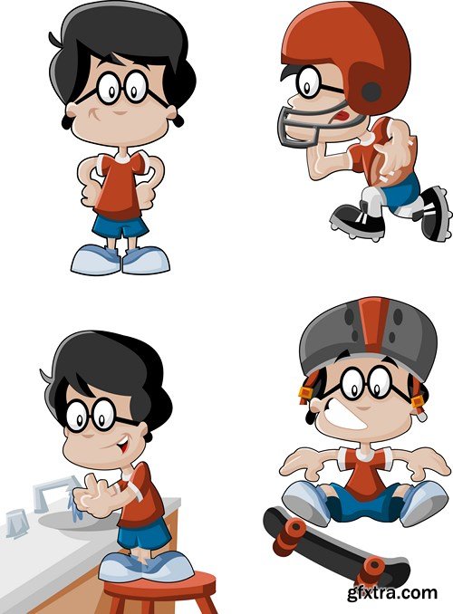 Cartoon people, 25xEPS