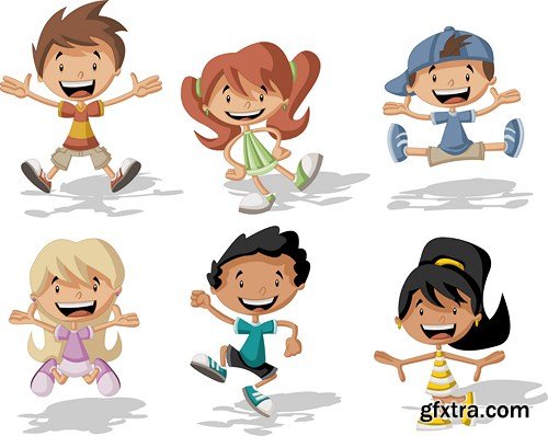 Cartoon people, 25xEPS