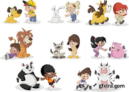 Cartoon people, 25xEPS