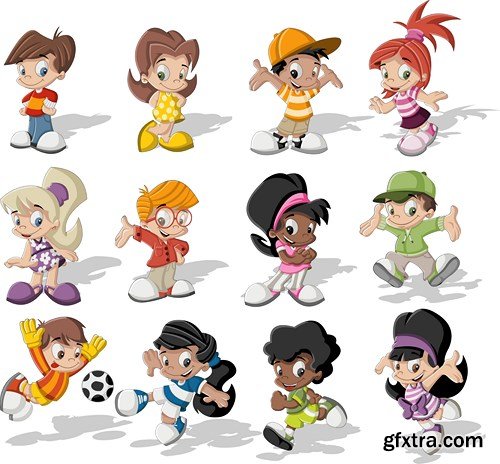 Cartoon people, 25xEPS