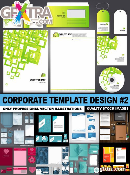 Corporate Template Design #2 - 25 Vector