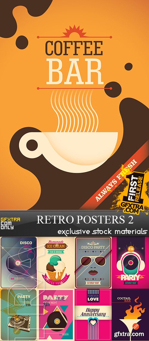 Retro Posters 2, 25xEPS