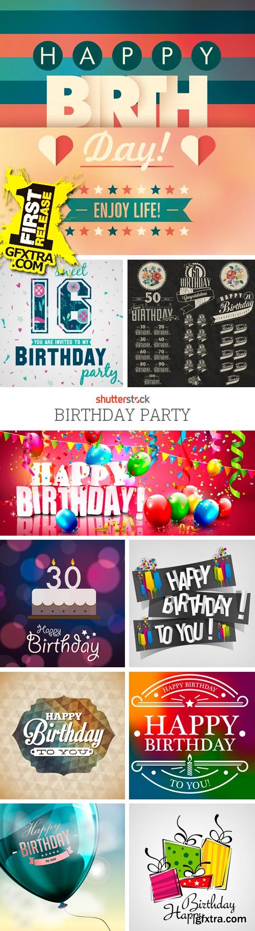 Amazing SS - Birthday Party, 25xEPS Amazing SS - Birthday Party, 25xEPS