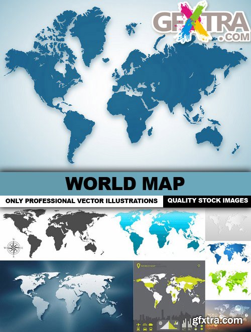 World Map - 25 Vector