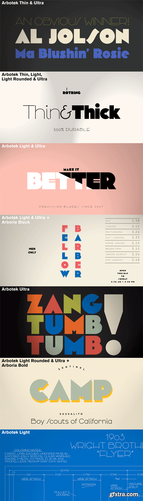 Arbotek Font Family - 4 Fonts for $208 Arbotek Font Family - 4 Fonts for $208