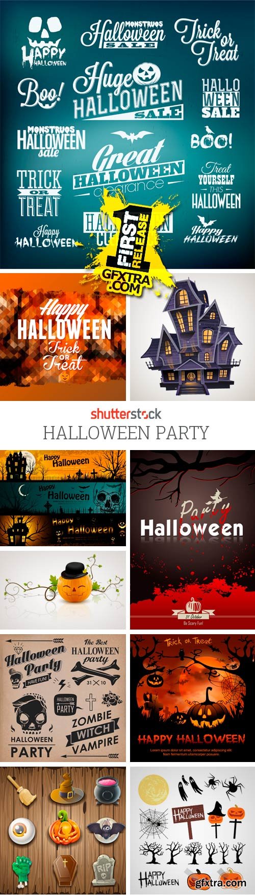 Amazing SS - Halloween Party, 25xEPS Amazing SS - Halloween Party, 25xEPS