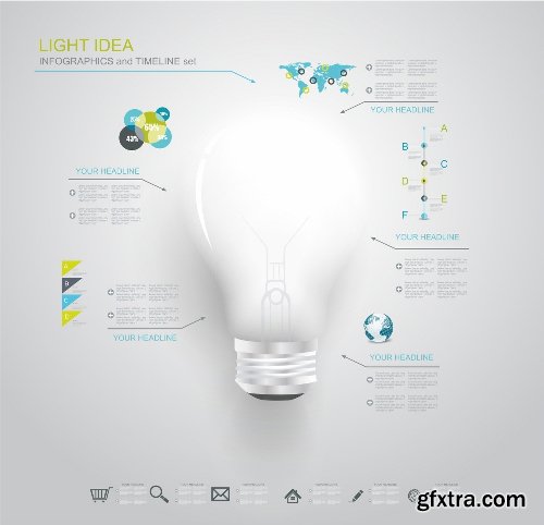 100 Premium Infographics V2 from Ingimage