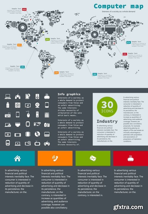100 Premium Infographics V2 from Ingimage