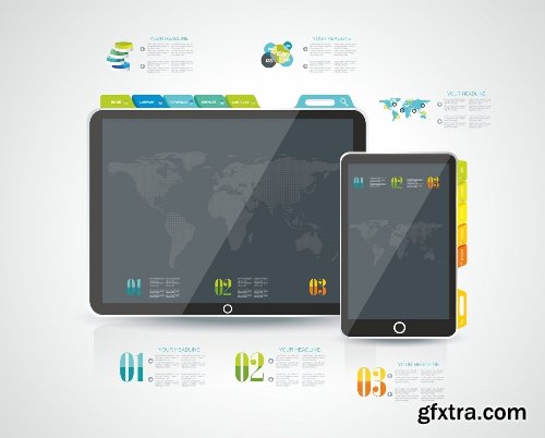 100 Premium Infographics V2 from Ingimage