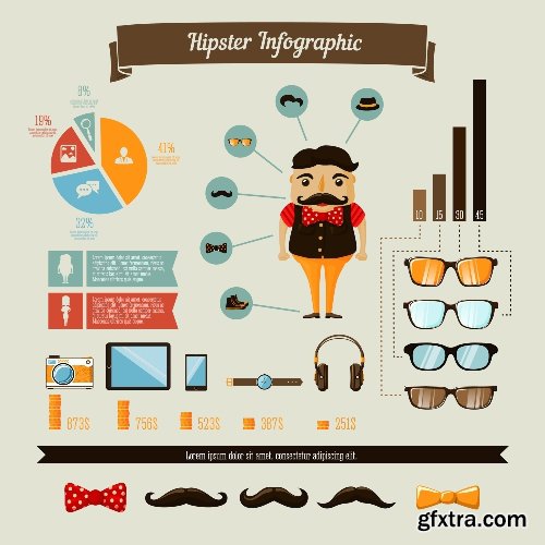 100 Premium Infographics V2 from Ingimage