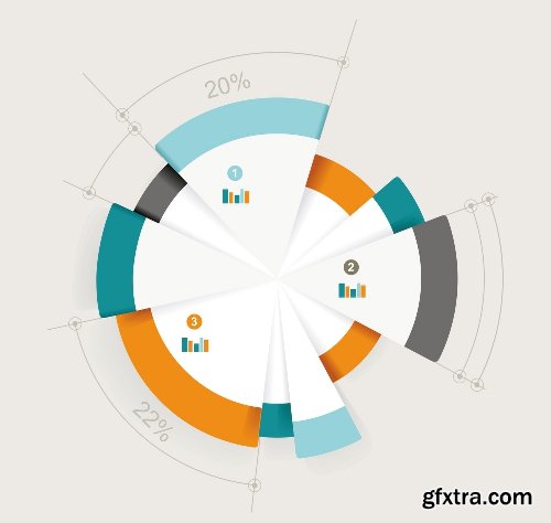 100 Premium Infographics V2 from Ingimage