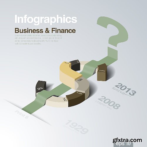 100 Premium Infographics V2 from Ingimage