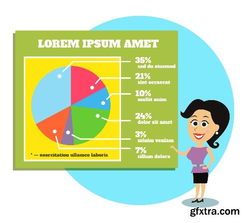 100 Premium Infographics V2 from Ingimage