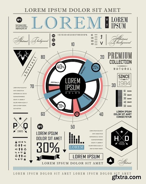 100 Premium Infographics V2 from Ingimage