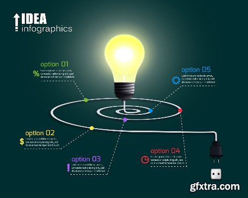 100 Premium Infographics V2 from Ingimage