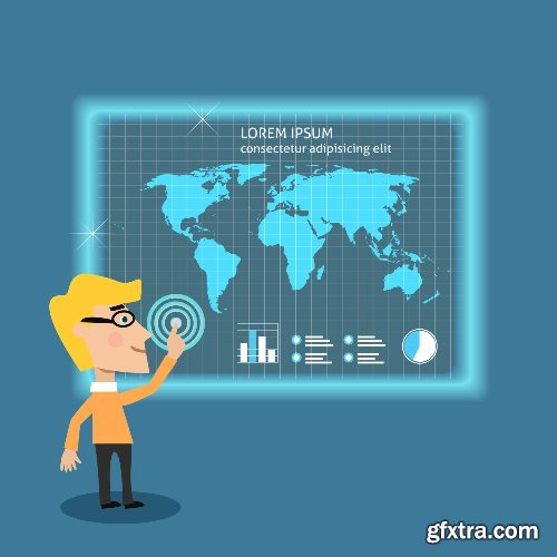 100 Premium Infographics V2 from Ingimage