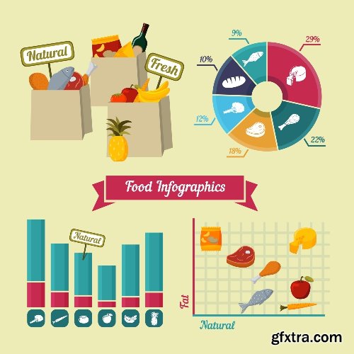100 Premium Infographics V2 from Ingimage