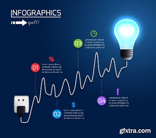 100 Premium Infographics V2 from Ingimage