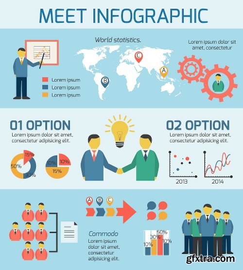100 Premium Infographics V2 from Ingimage