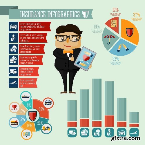 100 Premium Infographics V2 from Ingimage
