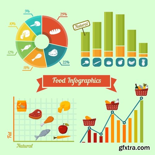 100 Premium Infographics V2 from Ingimage