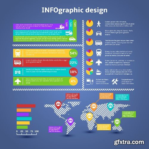 100 Premium Infographics V2 from Ingimage