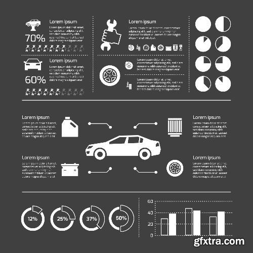 100 Premium Infographics V2 from Ingimage