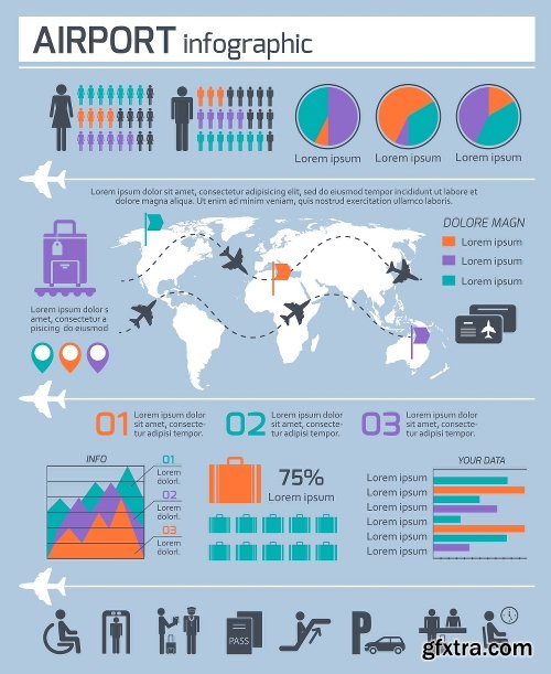 100 Premium Infographics V2 from Ingimage