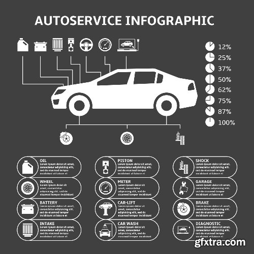 100 Premium Infographics V2 from Ingimage