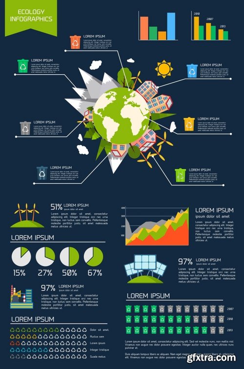100 Premium Infographics V2 from Ingimage