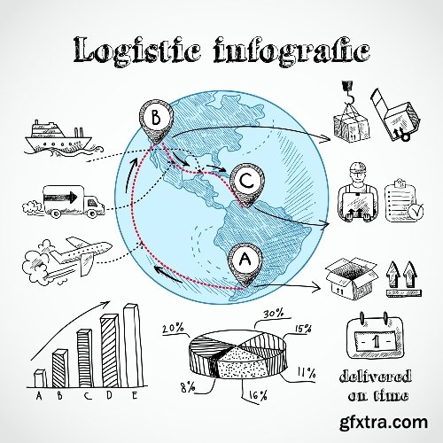 100 Premium Infographics V2 from Ingimage