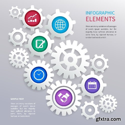 100 Premium Infographics V2 from Ingimage