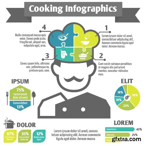 100 Premium Infographics V2 from Ingimage