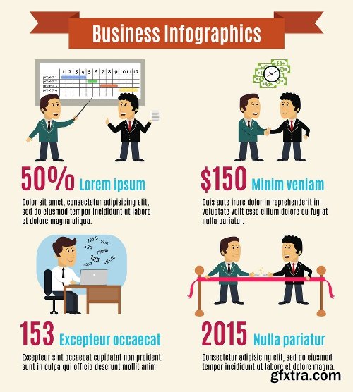 100 Premium Infographics V2 from Ingimage