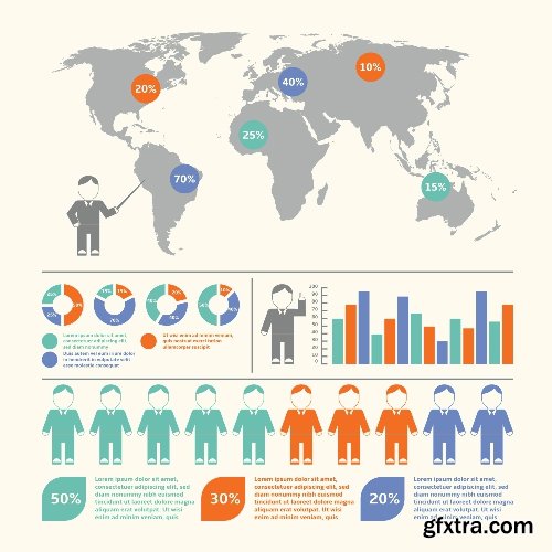 100 Premium Infographics V2 from Ingimage