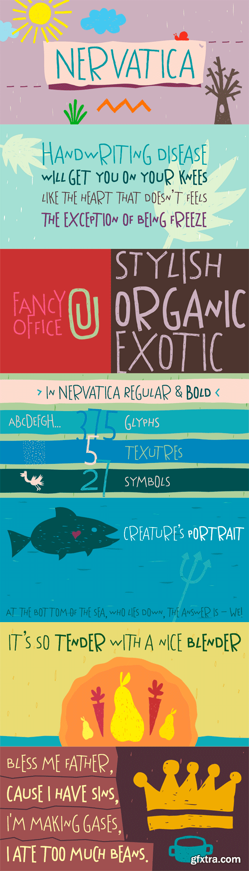 Nervatica Font Family - 2 Fots for $47