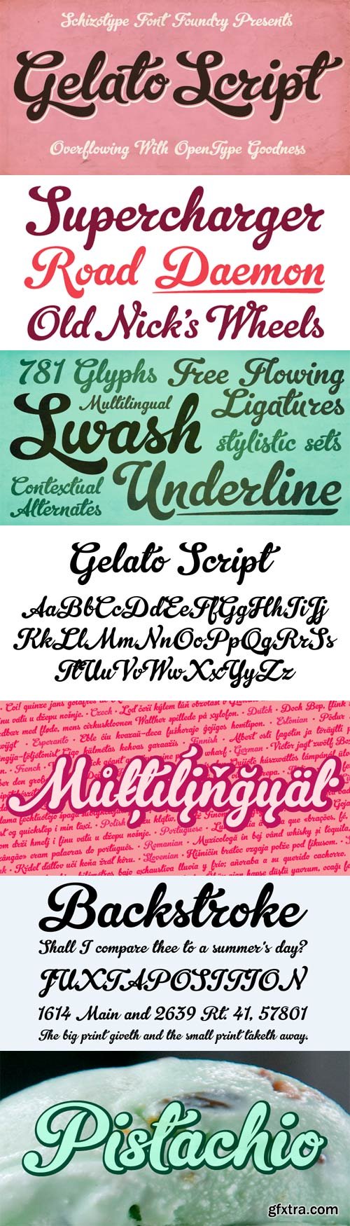Gelato Script Font for $60