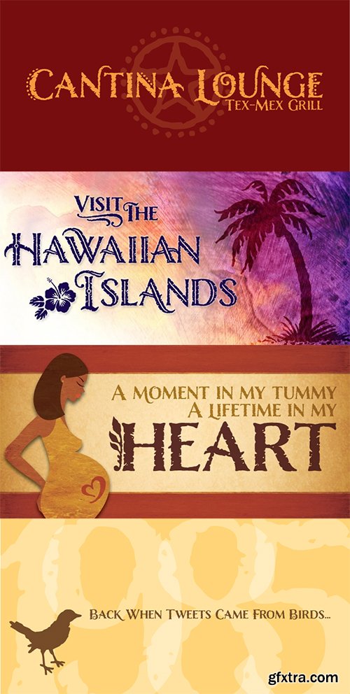 Nelson Font Family - 4 Fonts $116