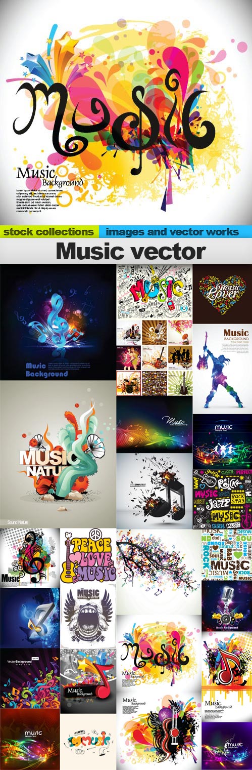 Music vector,25 x EPS Music vector,25 x EPS