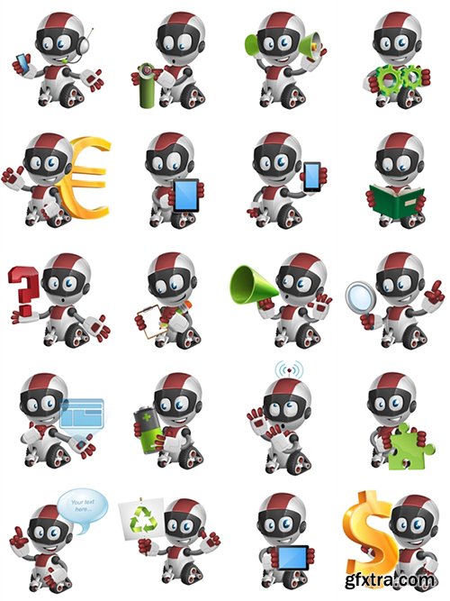 Baby Robot Cartoon Character Baby Robot Cartoon Character