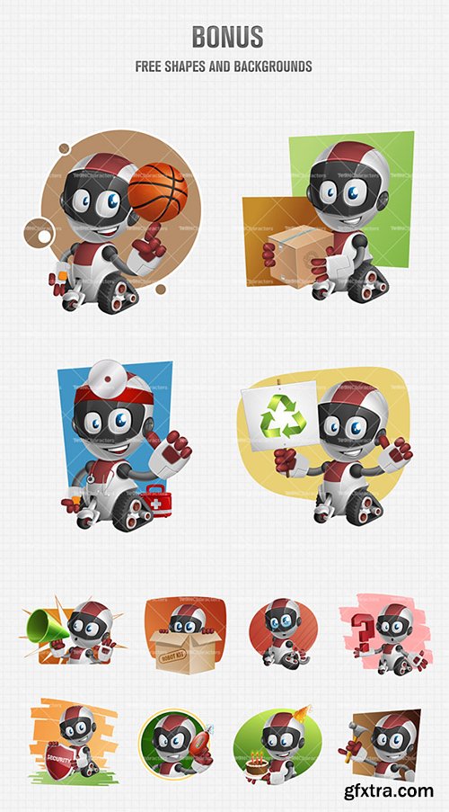 Baby Robot Cartoon Character Baby Robot Cartoon Character