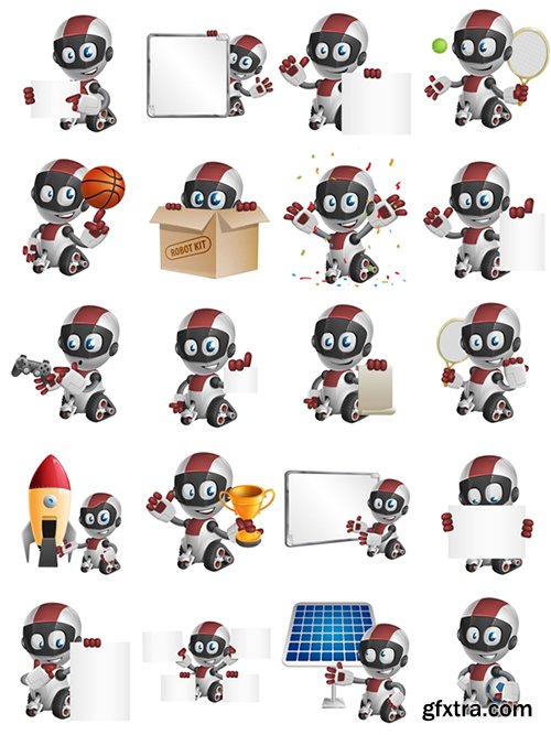 Baby Robot Cartoon Character Baby Robot Cartoon Character