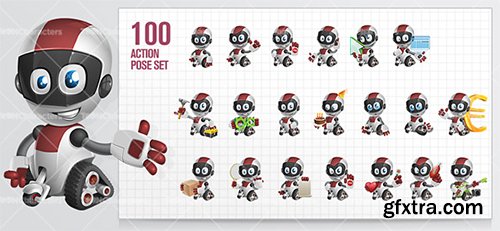 Baby Robot Cartoon Character Baby Robot Cartoon Character