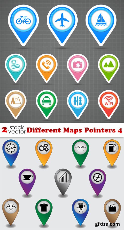 Vectors - Different Maps Pointers 4