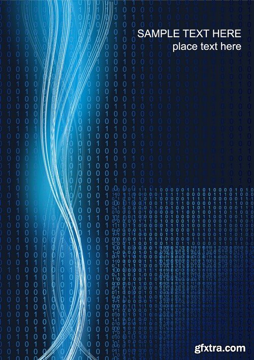 Stock Vectors - Technology background 2, 25xEPS