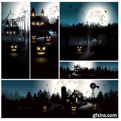 Stock Vectors - Halloween 2, 25xEPS