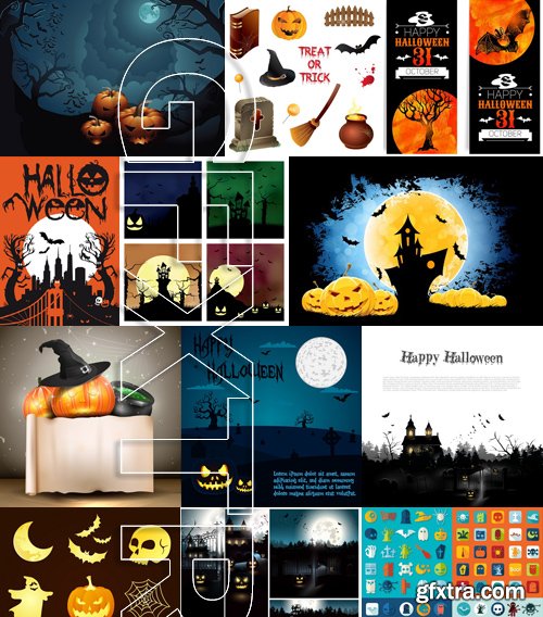 Stock Vectors - Halloween 2, 25xEPS Stock Vectors - Halloween 2, 25xEPS
