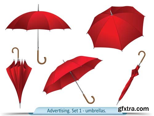 Umbrella & Autumn Colourful Vectors 25xEPS