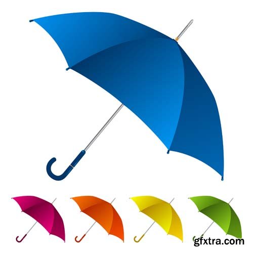 Umbrella & Autumn Colourful Vectors 25xEPS