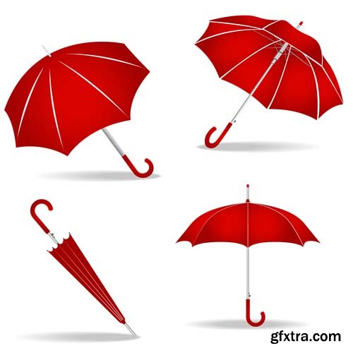Umbrella & Autumn Colourful Vectors 25xEPS
